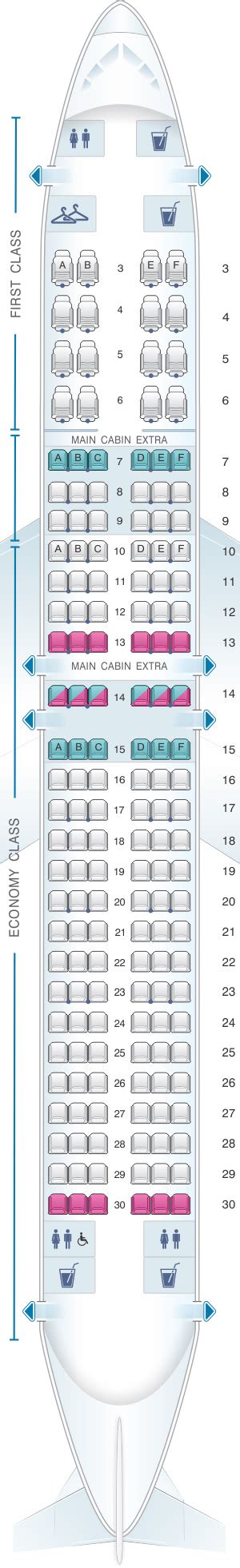 american airlines boeing 737-800 seat chart