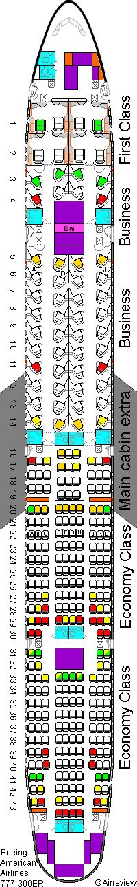 american airlines boeing 777 seating chart