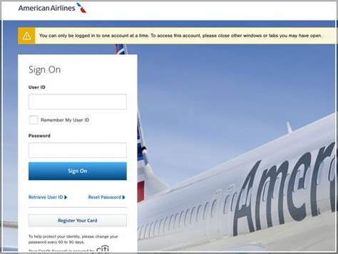 american airlines credit union login