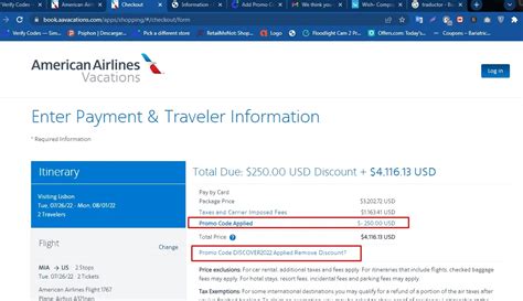 American Airlines Flight Promo Code