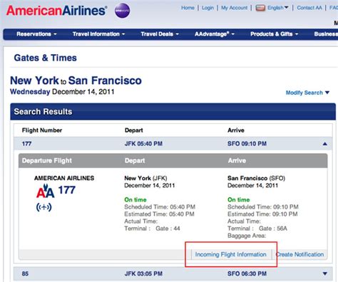american airlines flight schedule status