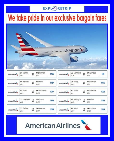 american airlines flights and prices
