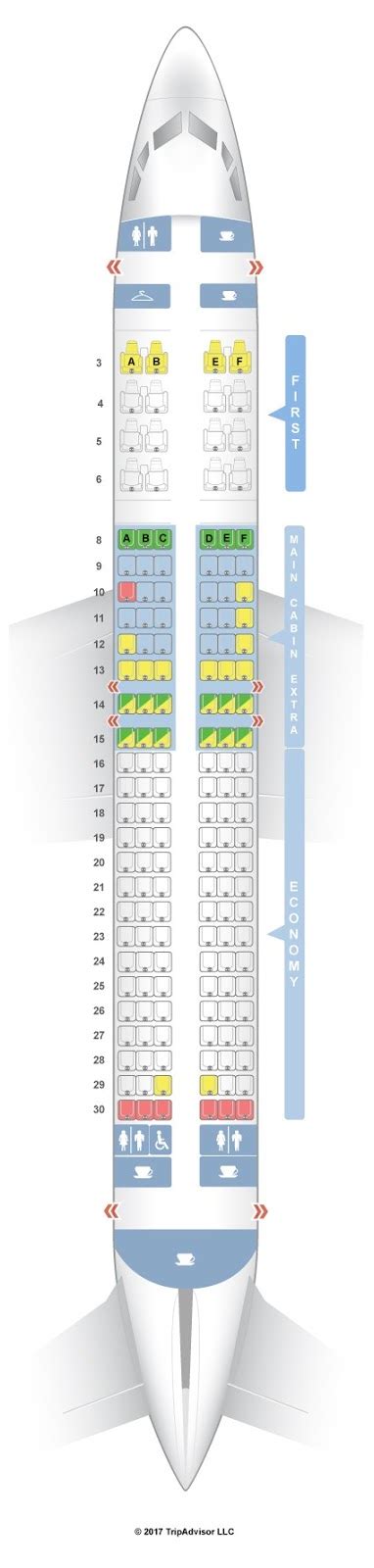 american airlines seat chart boeing 737-800