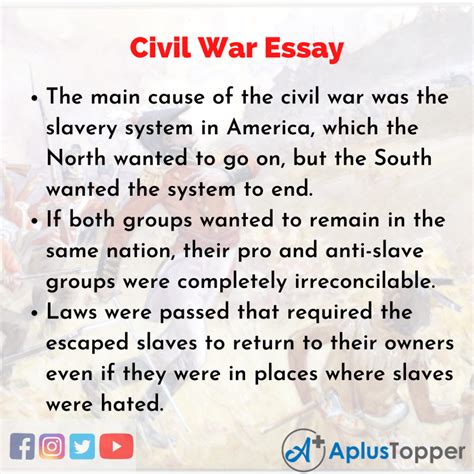 american civil war essay
