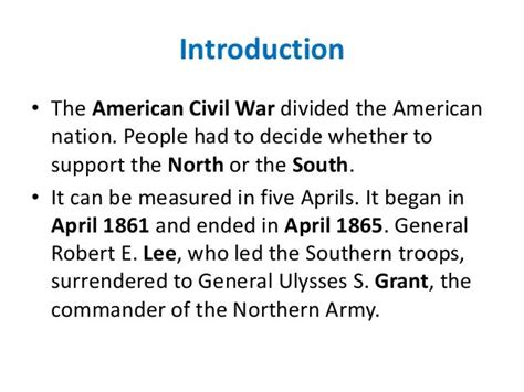 american civil war introduction