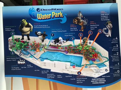 american dream mall water park map