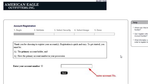american eagle payment online login