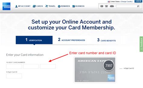 american express credit card login online