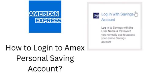 american express log in account savings