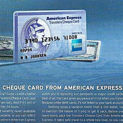 american express travelers checks card