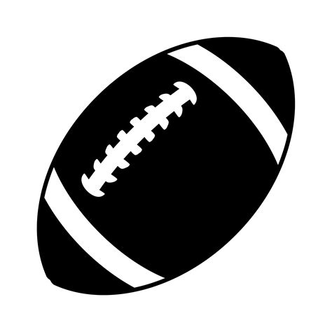american football black and white png