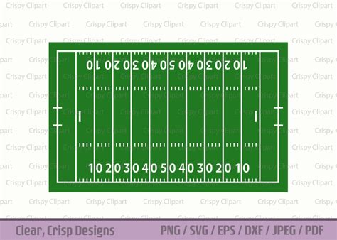 american football field clipart