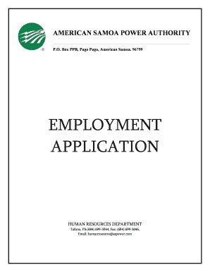 american samoa power authority application