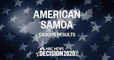 american samoa primary results