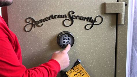 american security safe default code