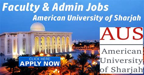 american university of sharjah vacancies