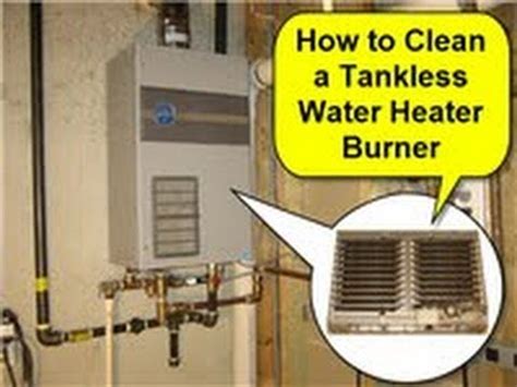 american water heater clean burner screen