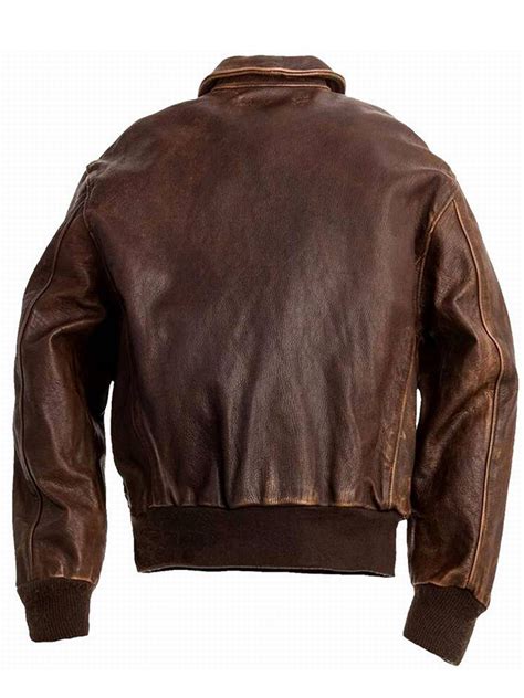 amerileather men s distressed brown leather bomber jacket