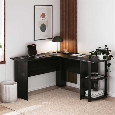 Ameriwood L Shaped Office Desk With Side Storage Multiple Finishes