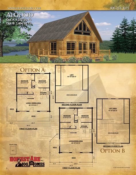 amerlink log homes floor plans
