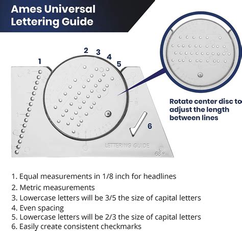 Ames Lettering Guide Template
