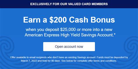 amex savings account bonus offer