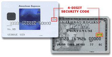 amex security code 4 digits
