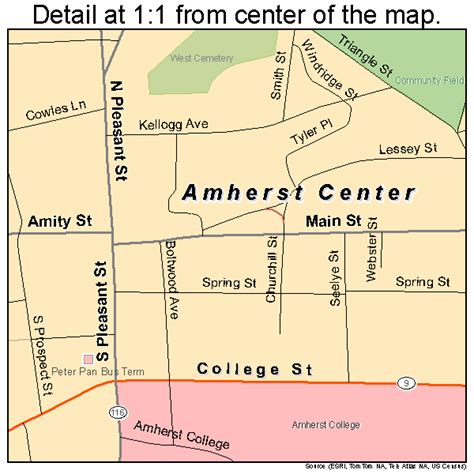 Amherst Zip Code Map