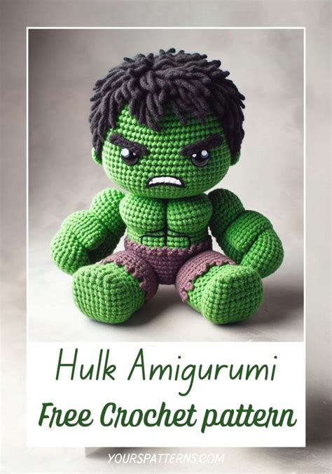 Amigurumi Hulk Pattern Free Printable