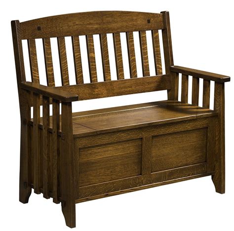 Discover the Durability and Charm of Amish Oak Storage Bench - Perfect for Your Home Decor