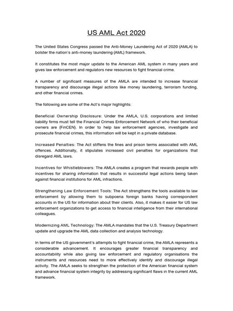 aml act of 2020 pdf