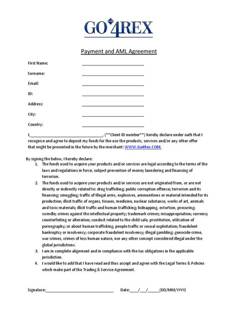 aml agreement