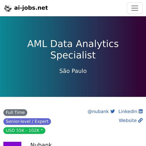 aml analytics jobs