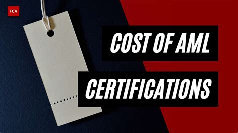 aml certification cost