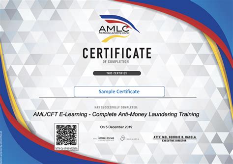 aml certification philippines