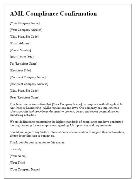 aml letter definition