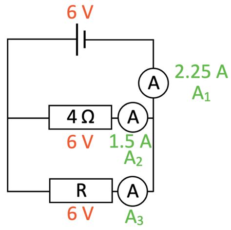 Ammeter Reading Parallel Circuit