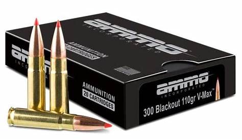 Ammo Inc 300 AAC Blackout Ammo 110 Gr Hornady V-MAX 200 Rounds - Ammo Deals