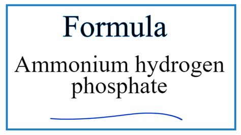 ammonium hydrogen phosphate