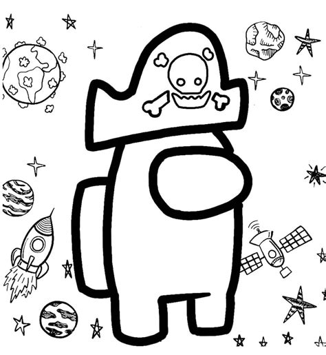 among us colouring pages free