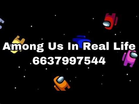 among us in real life Roblox ID