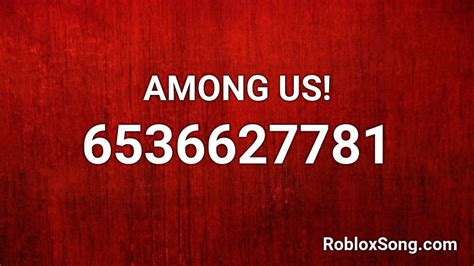 among us song Roblox ID