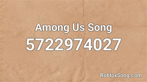 among us theme song roblox id