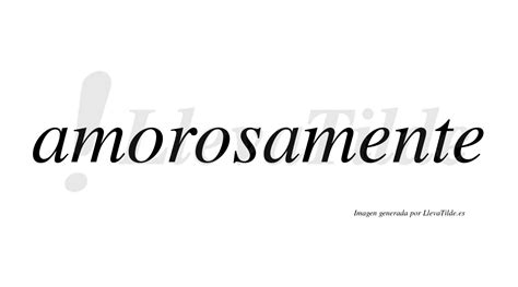 amor lleva tilde