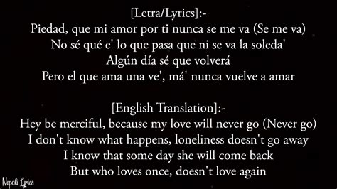 amor lyrics   english