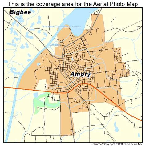 Amory SE Mississippi US Topo MapN MyTopo Map Store