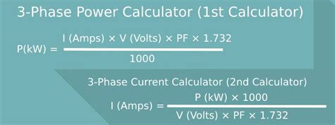 Amp Draw Calculator 3 Phase