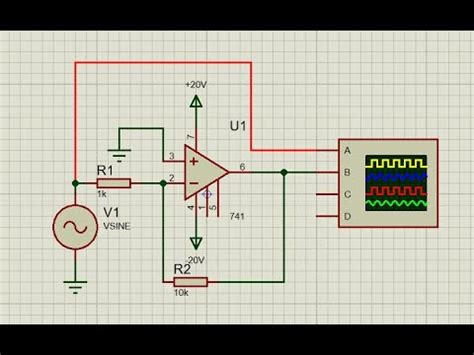Amplifier Circuit In Proteus