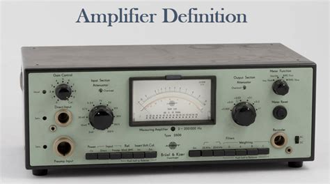 Amplifier Speaker Definition
