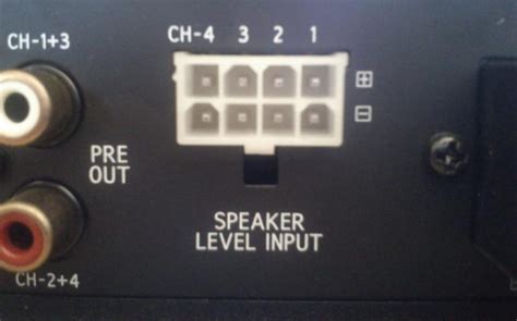 Amplifier With Speaker Level Inputs
